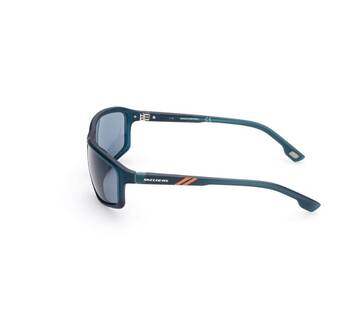 Men's Smoke Polarized Matte Blue Sunglasses